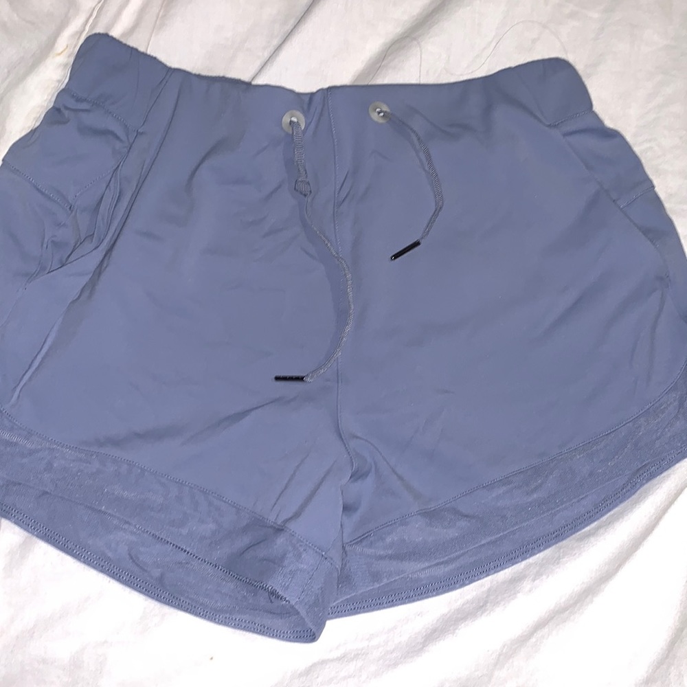 Pastel blue athletic shorts